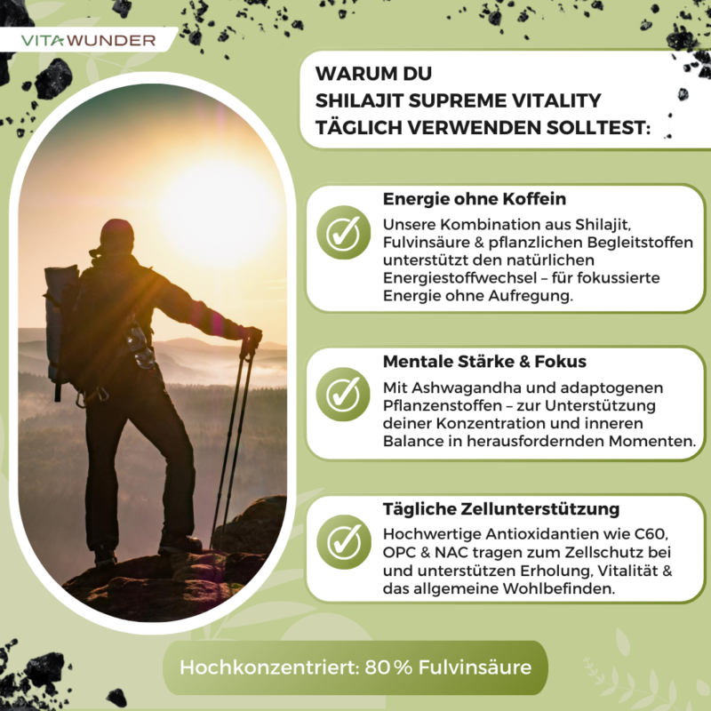 Warum du Shilajit Supreme Vitality täglich verwenden solltest