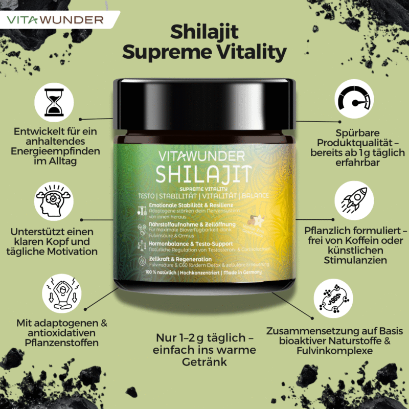 Vitawunder Shilajit Supreme Vitality - 6 Aufzählungen new